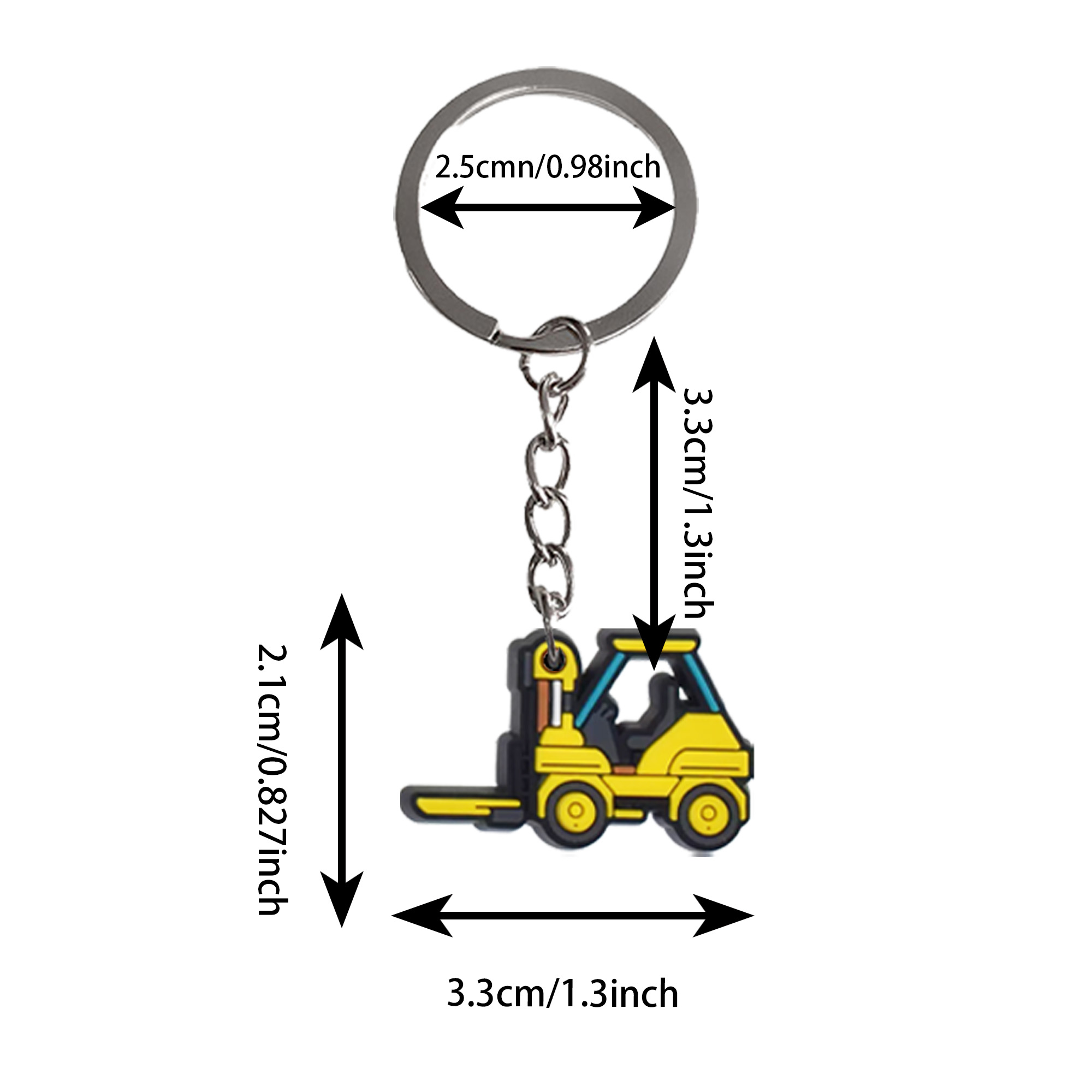 1PCS Keychain Cartoon Engineer - Heavy Equipment Key Ring review and price