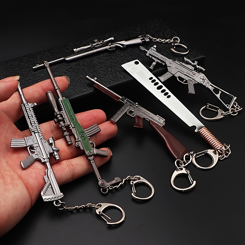 1pc Toy Gun Keychain, Alloy To - Heavy Equipment Key Ring review and price