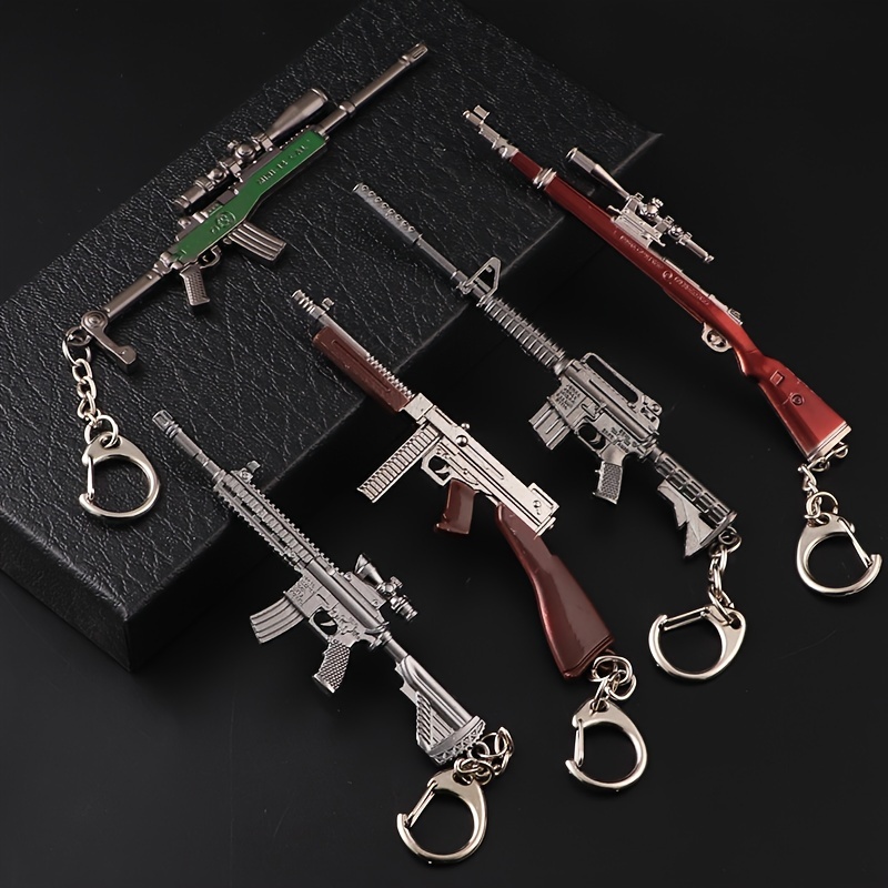 1pc Toy Gun Keychain, Alloy To - Heavy Equipment Key Ring review and price