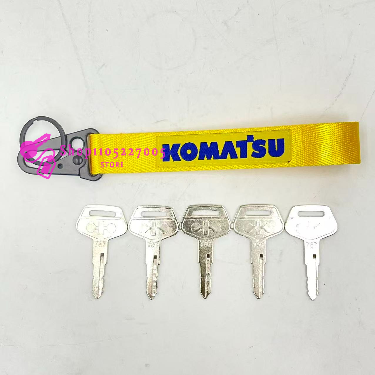 2/5/10PCS 787 Key for Komatsu  - Heavy Equipment Key Ring review and price