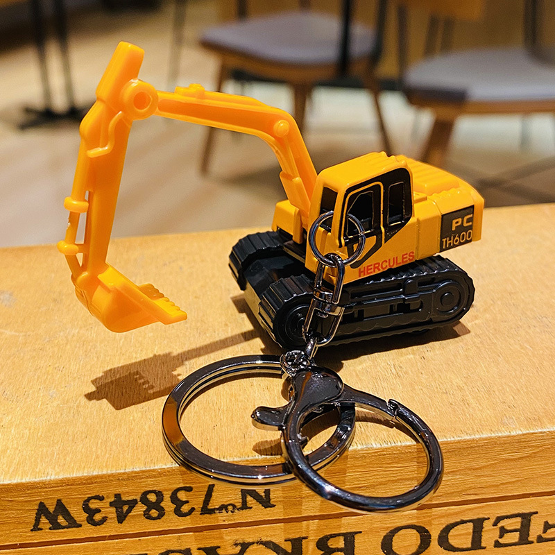 Mini  Excavator Keychain Light - Heavy Equipment Key Ring review and price