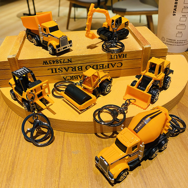 Mini  Excavator Keychain Light - Heavy Equipment Key Ring review and price